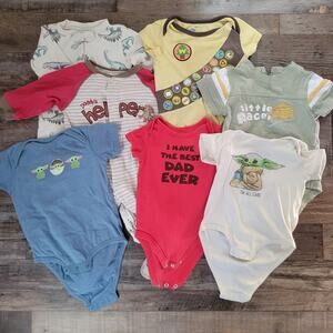Baby Boys Bundle of 7 (3-9 mo) - Star Wars, Okie Dokie, Disney, Faded Glory